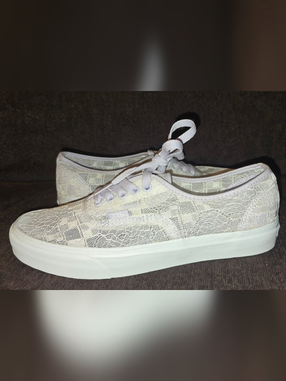 VANS authentic lavender lace sneakers